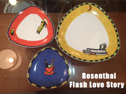 ～物語のはじまり～ Rosenthal / ローゼンタール Flash Love Story seris 「プレート トリオ セット」【買取＆販売＆レンタル】