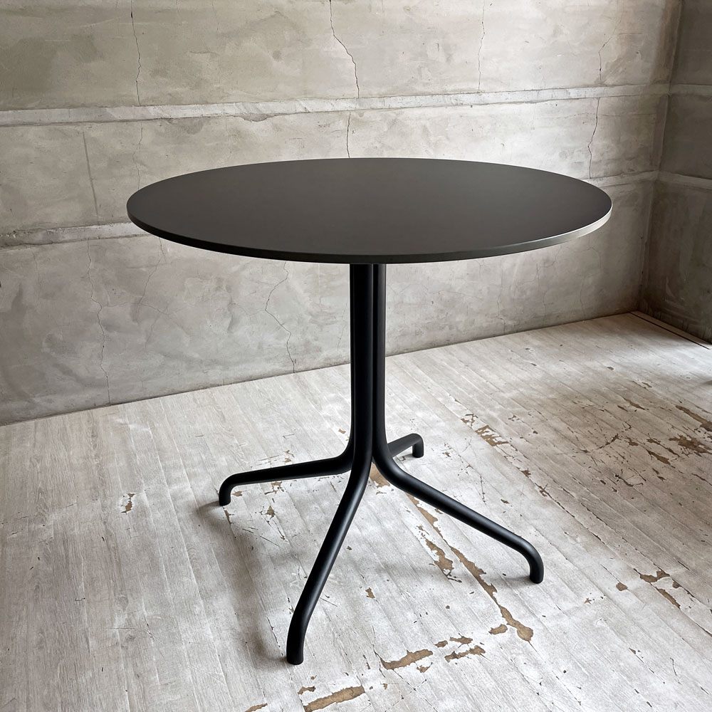 ヴィトラ vitra ベルヴィル ラウンドテーブル Belleville Round Table ブラック HPLソリッドコア材 アウトドア対応 ロナン&エルワン・ブルレック  ～ブラックなのに、どこか可愛らしい～