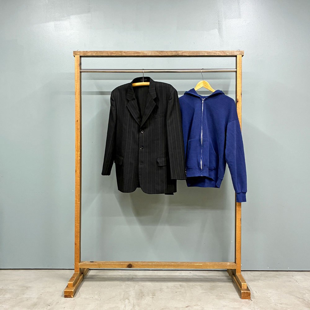 【経堂店】木製ハンガーラック オーダーメイド W120cm 古材 買取させていただきました。