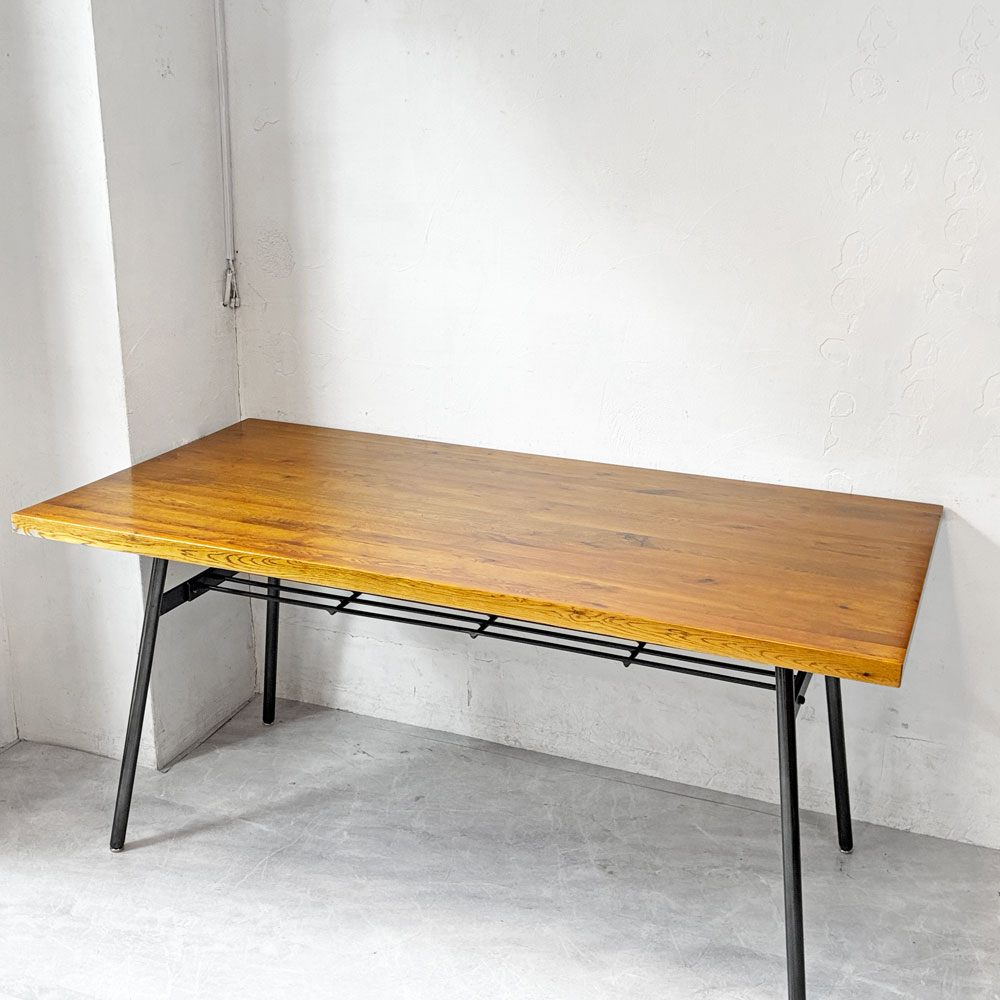 【下北沢店】クラッシュゲート CRASH GATE ノットアンティークス Knot antiques クッパ２ KOOPA2 ダイニングテーブル オーク無垢材 アイアン W152cm インダストリアルデザイン 美品 買取させていただきました。