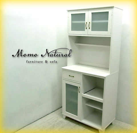 使う程に味わいを増す収納力抜群の機能的なキッチンパートナー！ Momo Natural （ モモナチュラル ） " Land "シリーズの小洒落たカップボードボード / キッチンボード 入荷！！