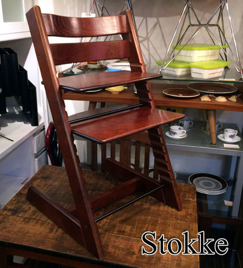 ストッケ STOKKE トリップトラップ TRIPP TRAPP チェア 旧型 ブラウン ～ ストッケの代表的プロダクト 希少な旧モデル入荷です！ 【買取と販売とレンタルのお店】