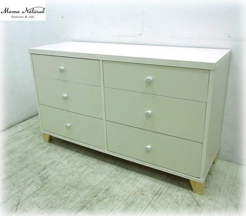 ◎経堂店 ナチュラルで優しい姿にどうぞ癒されて下さい ～ MOMO natural モモナチュラル　LOVE ラブシリーズ　チェスト　6ドロワー　パイン材