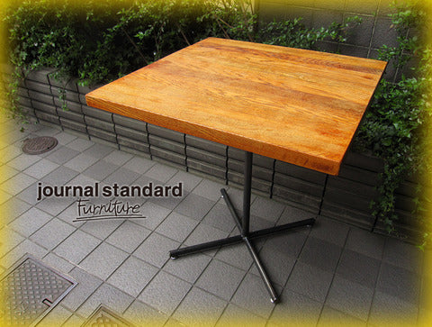 journal standard Furniture / ジャーナルスタンダードファニチャー / JSF 人気の " SENS " シリーズ 無垢オーク材天板 『 カフェテーブル 』 再入荷！！ ～ トレンドを押さえた武骨で趣ある佇まい ～