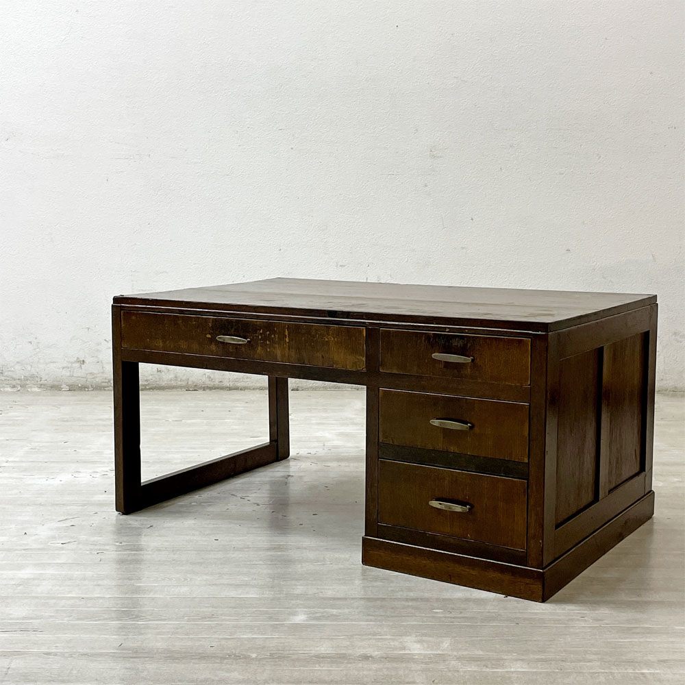 【祖師ヶ谷大蔵店】ジャパンビンテージ Japan Vintage 文机 座卓 ローテーブル 木製 抽斗4杯 木味 古家具 買取させていただきました。