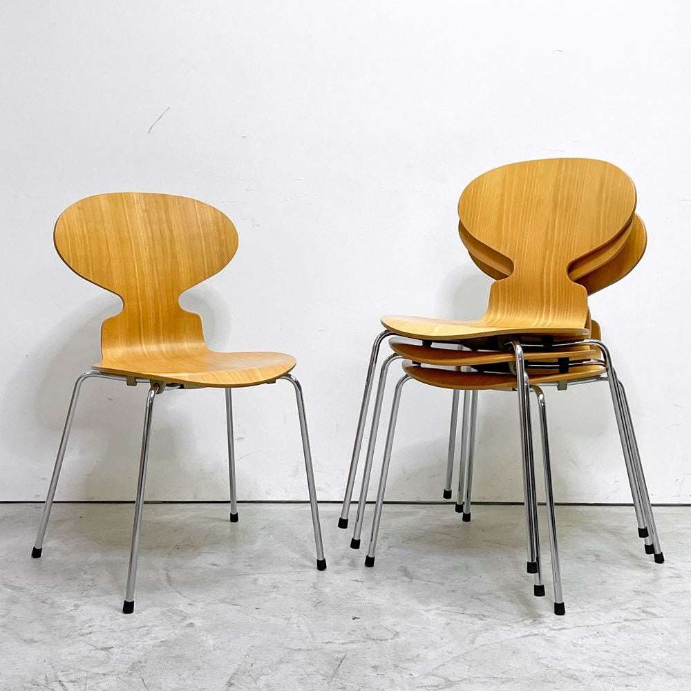 【祖師ヶ谷大蔵店】フリッツハンセン Fritz Hansen 3101 アリンコチェア アントチェア 4本脚 ナチュラルビーチ ラッカー仕上げ  アルネ・ヤコブセン 買取させていただきました。
