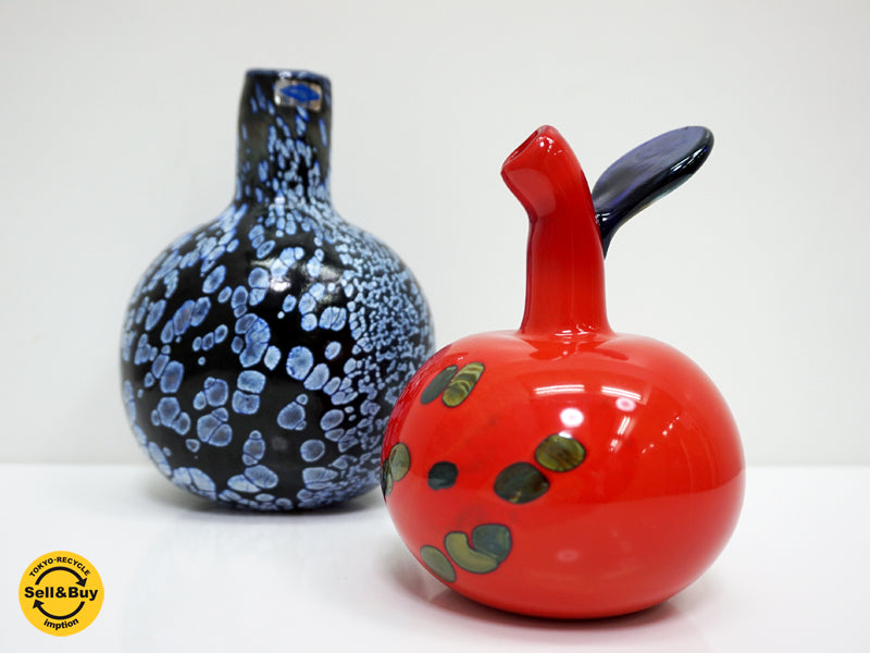 ヌータヤルヴィ Nuutajarvi PRO ARTE FRUIT ビンテージ リンゴのオブジェ 一輪挿し APPLE & ツンツリッサ Tunturissa 一輪挿し ボトル   中古品 買い取りしました。祖師ヶ谷大蔵店 出張買取もお任せ下さい。