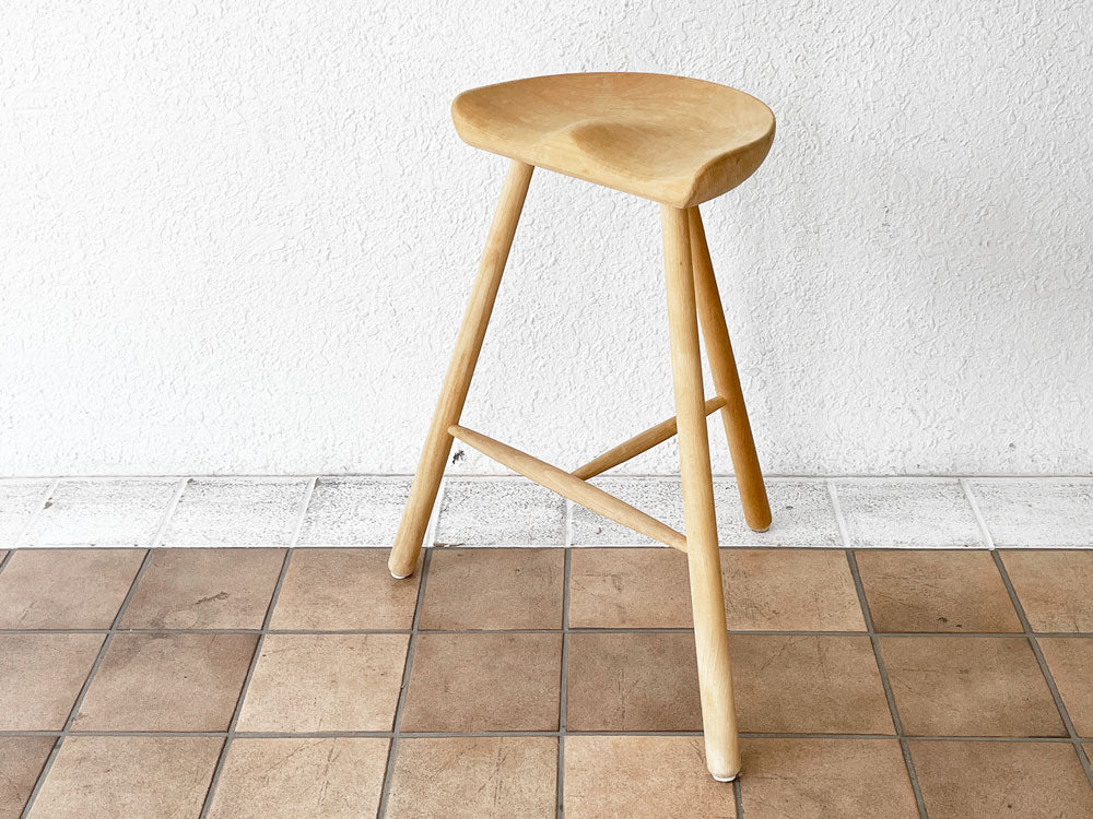 ワーナー Werner シューメーカーチェア Shoemaker Chair NO.69 スツール ビーチ材 ラーズ・ワーナー デンマーク 北欧家具 中古品 買い取りしました。