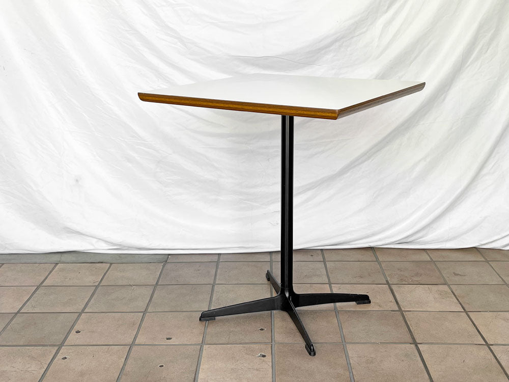 ミッドセンチュリーデザイン Midcentury Design カフェテーブル メラミントップ スクエア ホワイト シンプル 中古品 買い取りしました。
