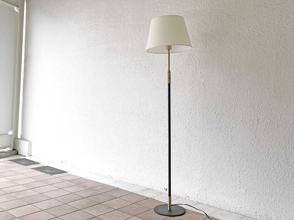リセノ Re:CENO デリシア Delicia フロアライト ブラック × ホワイト ファブリックシェード H149cm 中古品 買い取りしました。