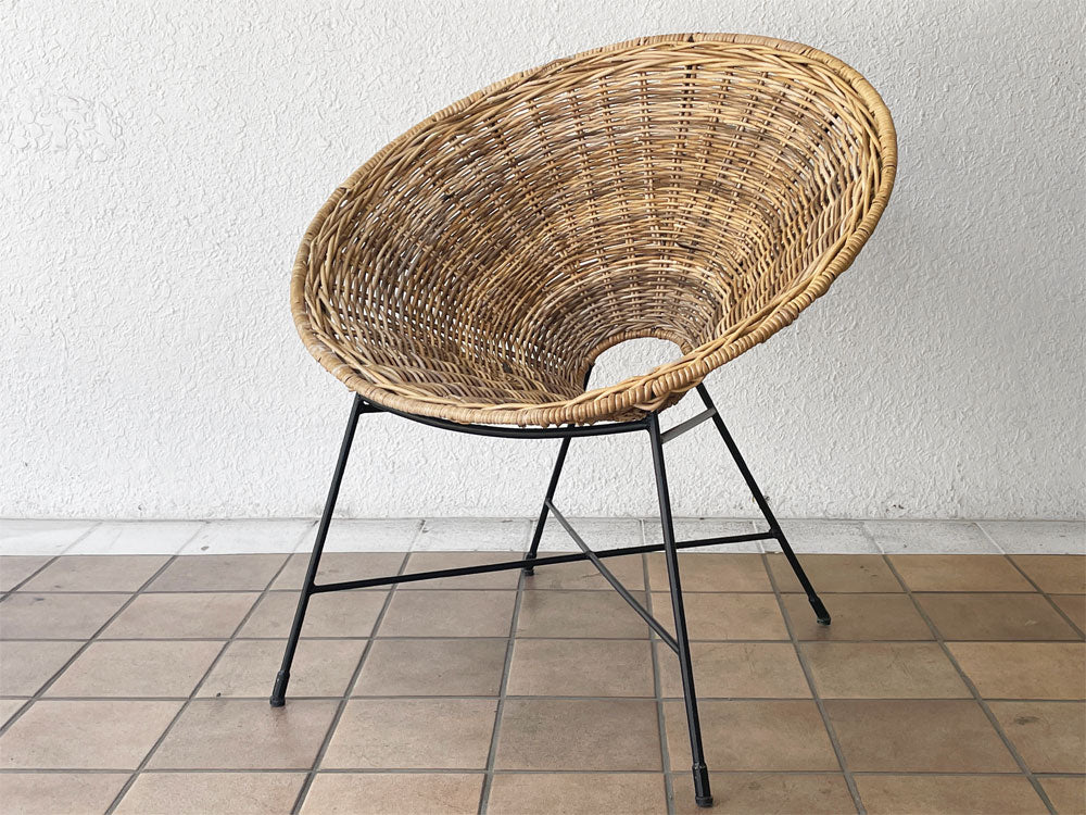 ジャーナルスタンダード ファニチャー journal standard furniture モントークチェア Montauk chair ラウンジチェア ラタン×アイアン リゾートスタイル  中古品 買い取りしました。