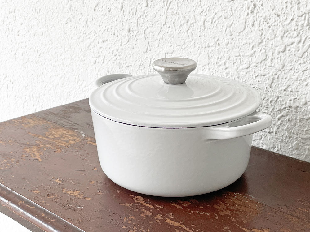 ルクルーゼ LE CREUSET ココットロンド Cocotte ronde 両手鍋 鋳物 ホーロー ベイパー 18cm 中古品 買い取りしました。