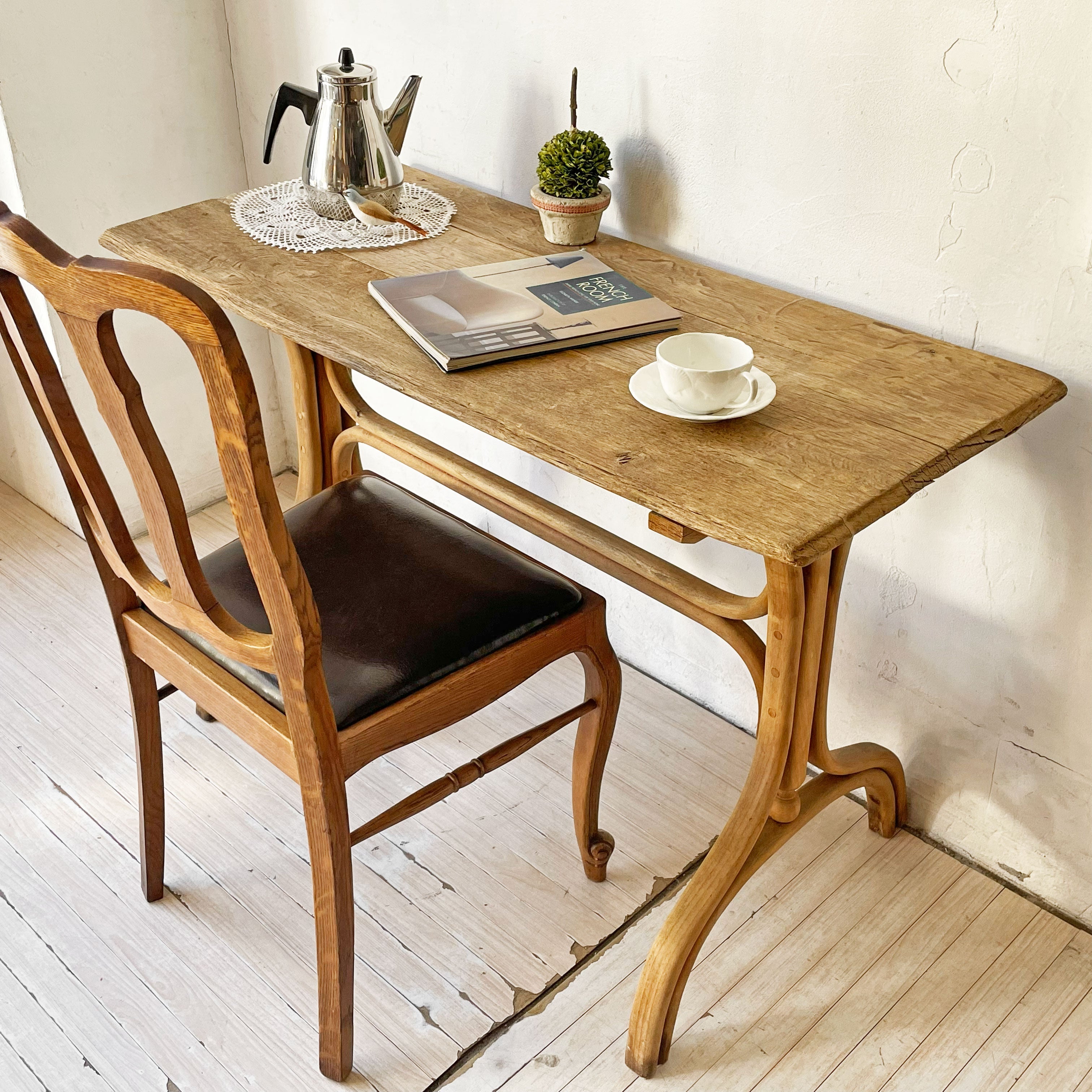 フランスアンティーク French Antique テーブル ワークテーブル コンソール デスク 古材～ロマン溢れる一台～