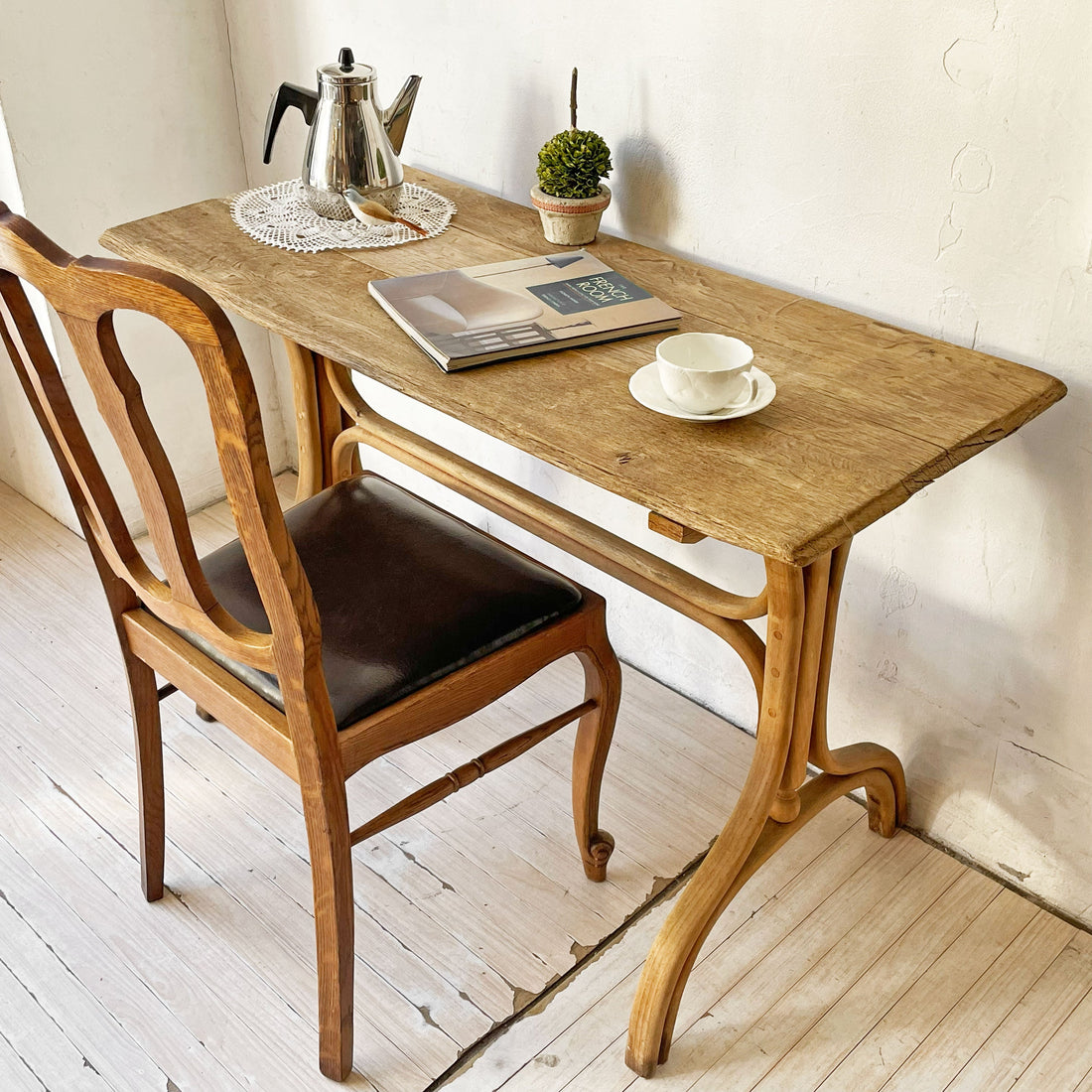【下北沢店】フランスアンティーク French Antique テーブル ワークテーブル コンソール デスク 古材 シャビーシック フレンチカントリー 店舗什器 ビンテージ 買取させていただきました。