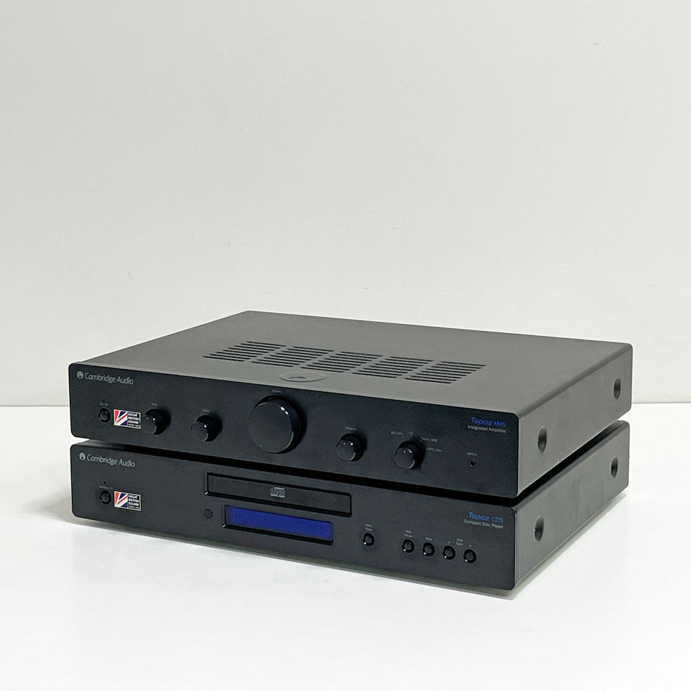 【祖師ヶ谷大蔵店】ケンブリッジオーディオ Cambridge Audio プリメインアンプ TOPAZ AM5 + CDプレーヤー TOPAZ CD5 イギリス製 電源コード欠品 現状品 買取させていただきました。
