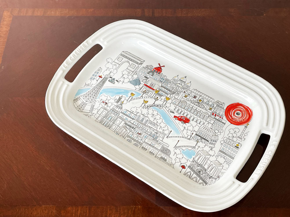 ルクルーゼ LE CREUSET パリシリーズ サービングプレート M ストーンウェア 限定品 フランス 中古品 買い取りしました。
