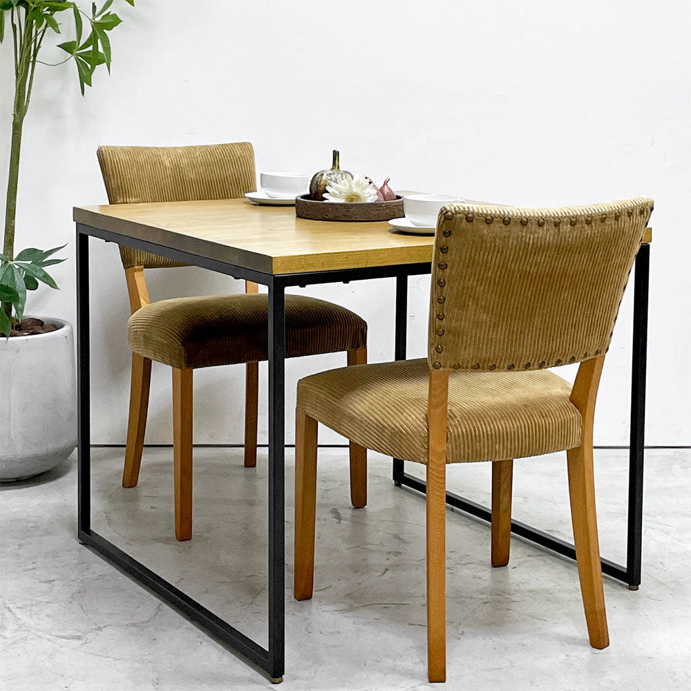【祖師ヶ谷大蔵店】トラックファニチャー TRUCK FURNITURE エスアールチェア SR CHAIR ダイニングチェア ナラ無垢材 コーデュロイ 鋲打ち 定価 ￥90,310- 買取させていただきました。