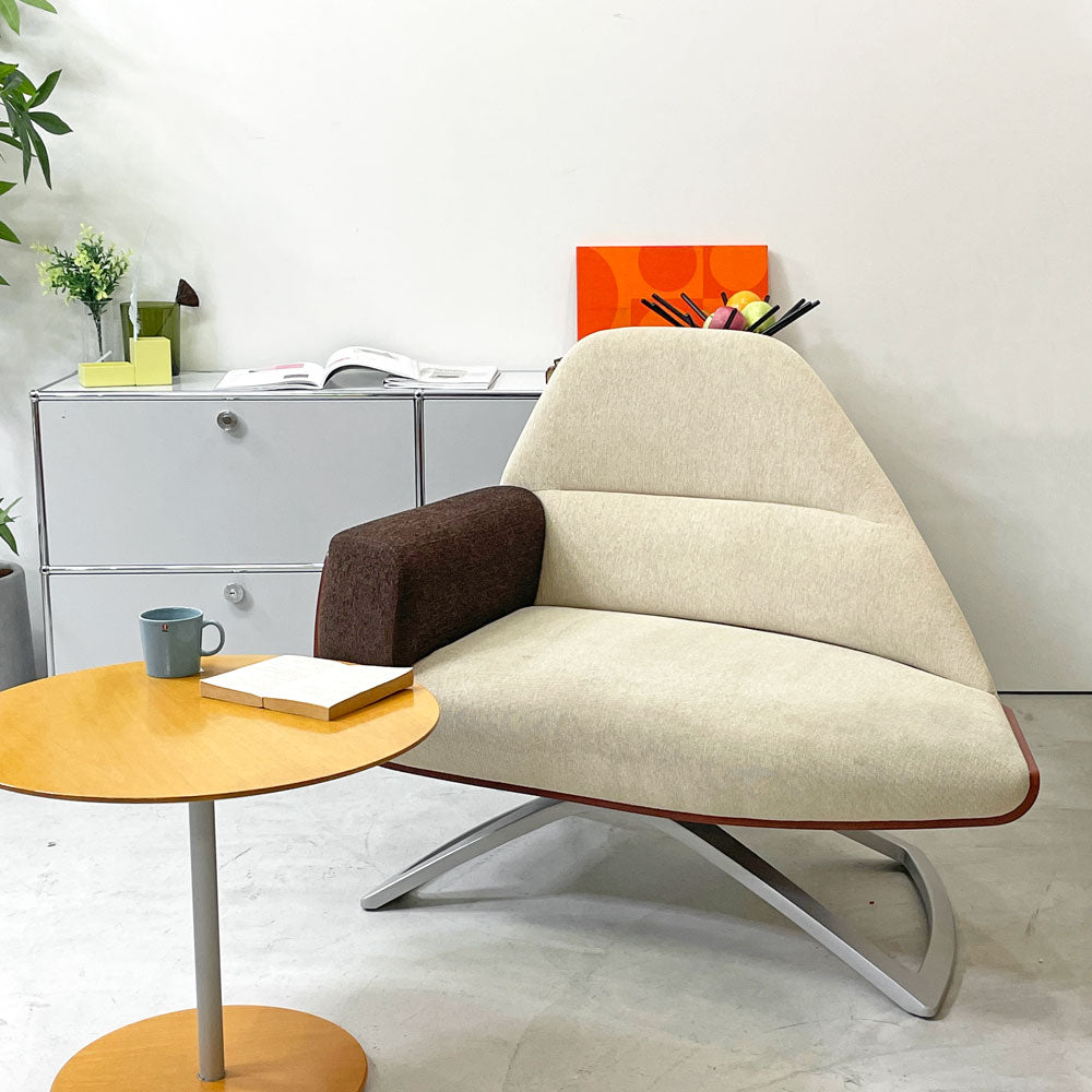 オカムラ okamura アルファ ワンポイント ファイブ α One POINT Five ラウンジチェア L515CA-FGZ6 岡部憲明 モダンデザイン～どこまでも滑らかに。～