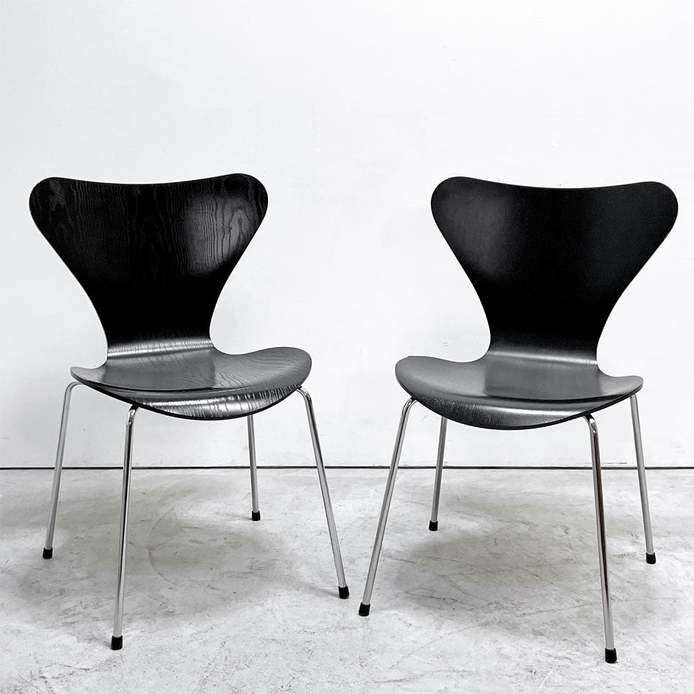 【祖師ヶ谷大蔵店】フリッツハンセン Fritz Hansen セブンチェア ダイニングチェア カラードアッシュ ブラック アルネ・ヤコブセン 北欧 デンマーク 定価￥76,780- 買取させていただきました。