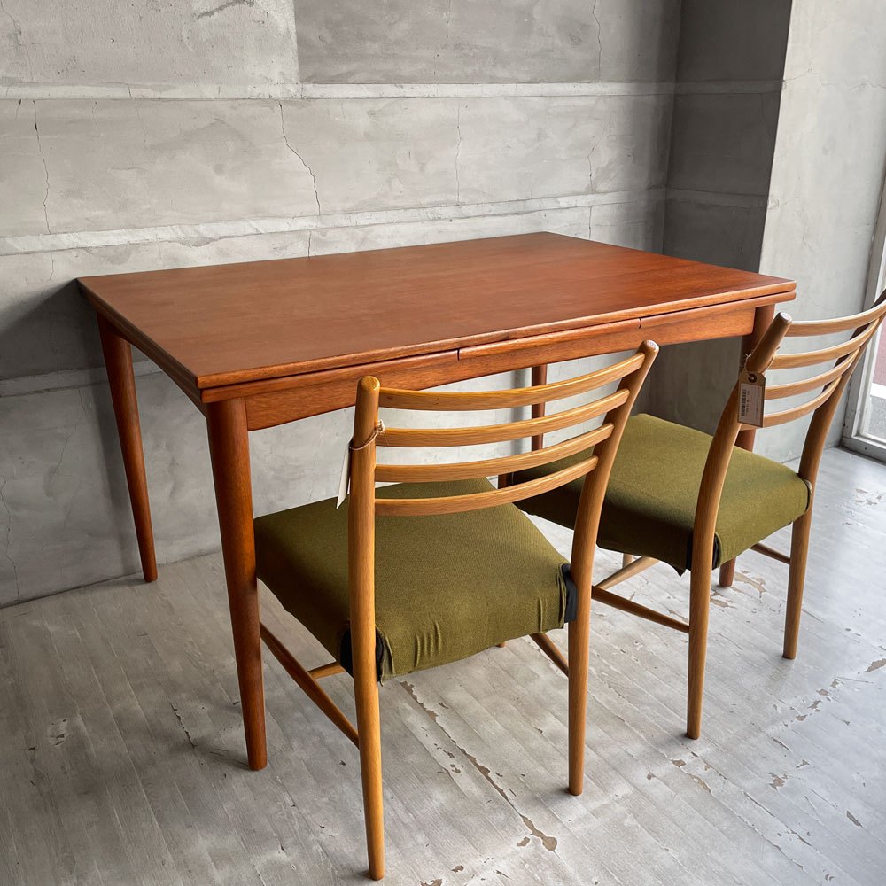 アクタス ACTUS エイチダブリューエフ H.W.F ダイニングテーブル TYPE-A エクステンション 伸長式 マホガニー材 北欧デザイン ～現在に蘇る北欧ビンテージ ～