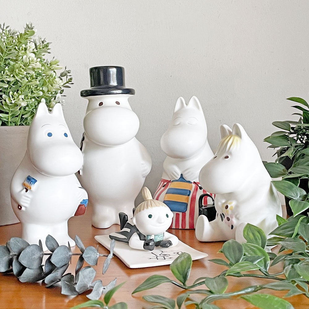 【自由が丘店】アラビア ARABIA ムーミン フィギュア MOOMIN リトルミィ お絵かき & ムーミンパパ 日曜大工 & ムーミンママ 編み物 & ムーミン ペンキ塗り & スノークのお嬢さん フローレン お花摘み 人形 フィギュリン 陶器 フィンランド 北欧雑貨 廃番 買取させていただきました。