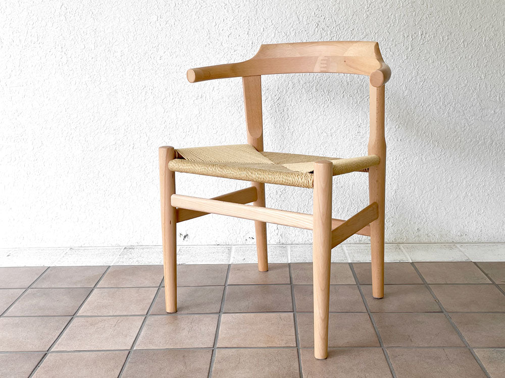 ハンス・J・ウェグナー Hans J. Wegner PP68 ダイニングチェア ビーチ材 ペーパーコード 北欧 ナチュラルデザイン リプロダクト品 中古品 買い取りしました。