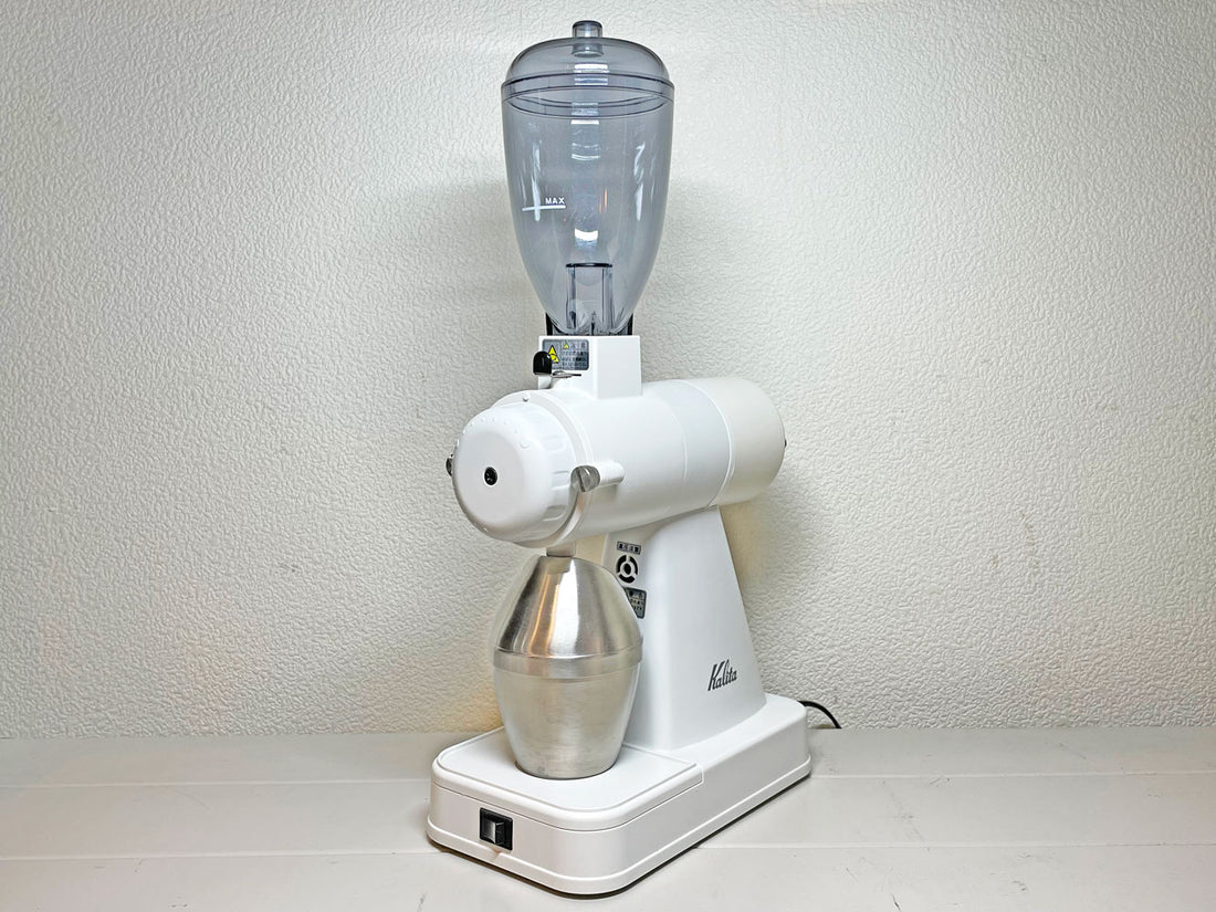 カリタ Kalita ネクスト NEXT G KCG-17 電動グラインダー コーヒーミル ステンレスカップ ホワイト 限定カラー 日本製 中古品 買い取りしました。
