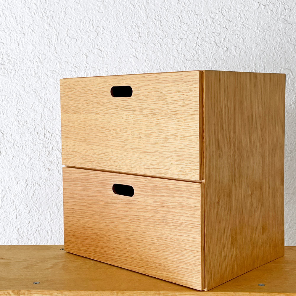無印良品 MUJI スタッキングチェスト 引出し 2段 オーク材突板 買取させていただきました。