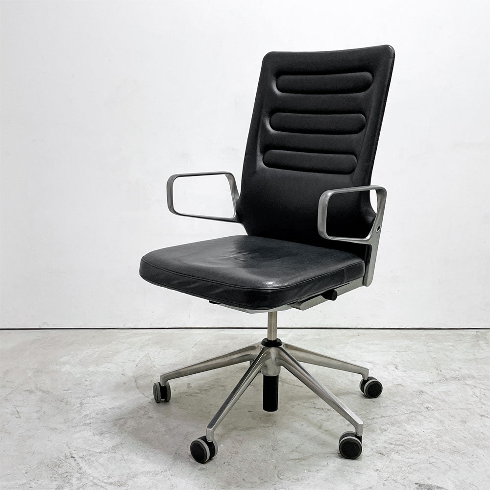 【祖師ヶ谷大蔵店】ヴィトラ vitra AC4 ワークチェア オフィスチェア ハイバック アームチェア 本革 アルミベース キャスター アントニオチッテリオ 現状品 買取させていただきました。