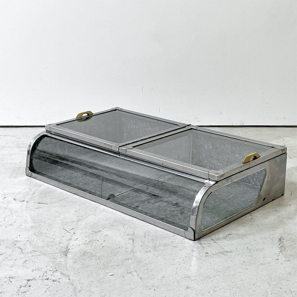 【祖師ヶ谷大蔵店】ジャパンビンテージ Japan Vintage ブリキｘガラス 駄菓子屋 お菓子ケース ディスプレイケース 2ドア W60cm 店舗什器 昭和レトロ シャビーシック 買取させていただきました。