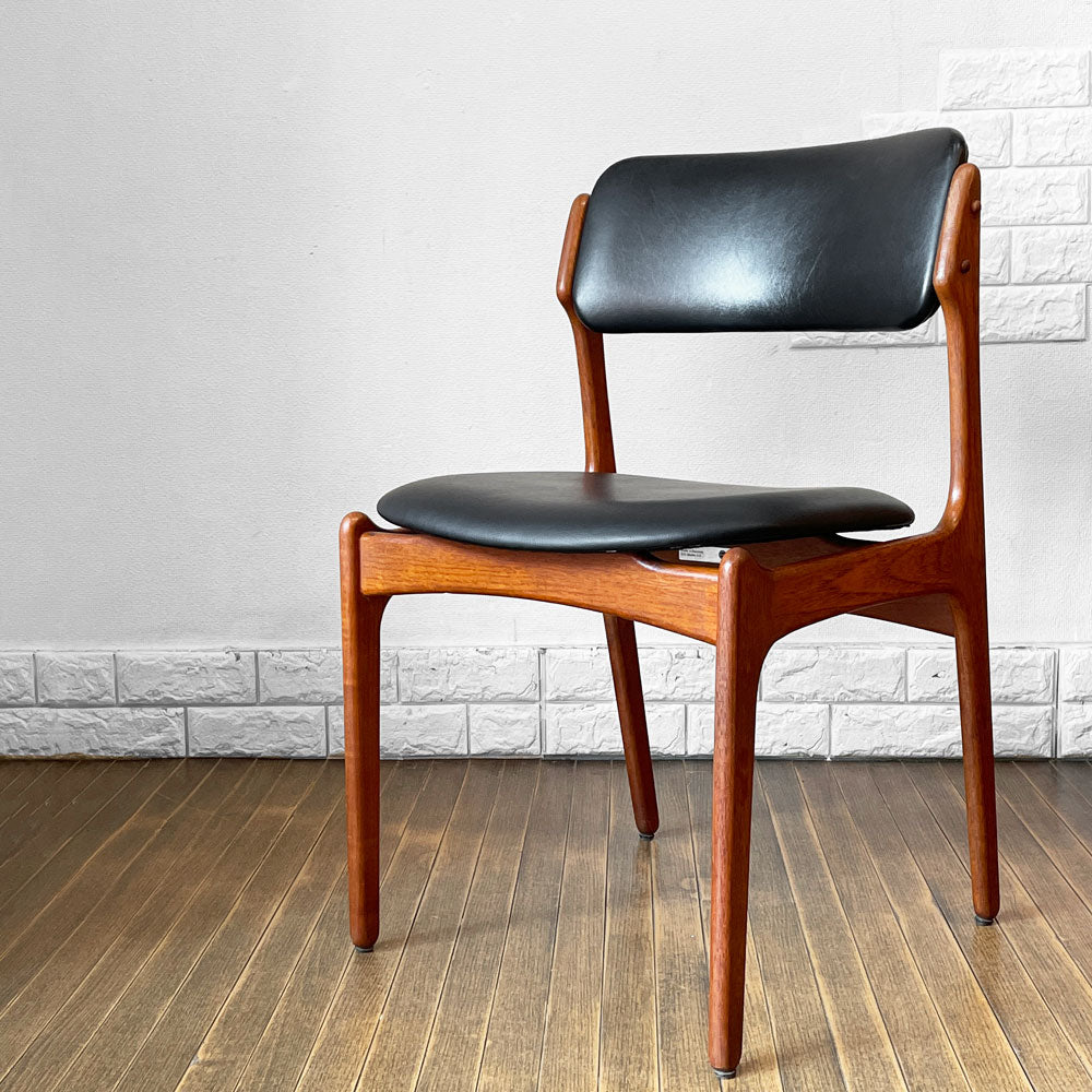 【経堂店】オーディーモブラー O.D.Mobler Model49 チーク材 ダイニングチェア レザー ブラック エリックバック Erick buch 北欧 デンマーク 買取させていただきました。