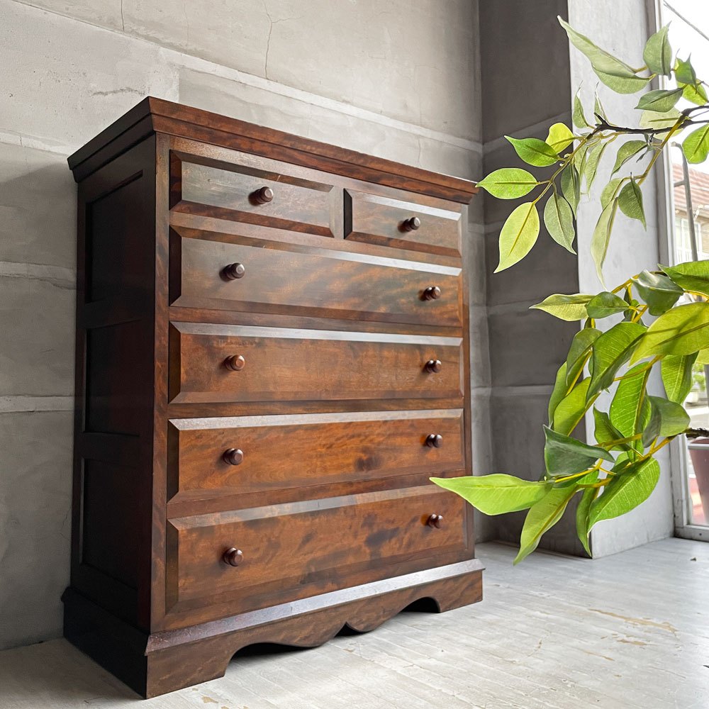 【学芸大学店】松本民芸家具 #46型 ベビータンス 5段 抽斗6杯 ミズメザクラ 無垢材 民藝 和家具 和モダン 買取させていただきました。