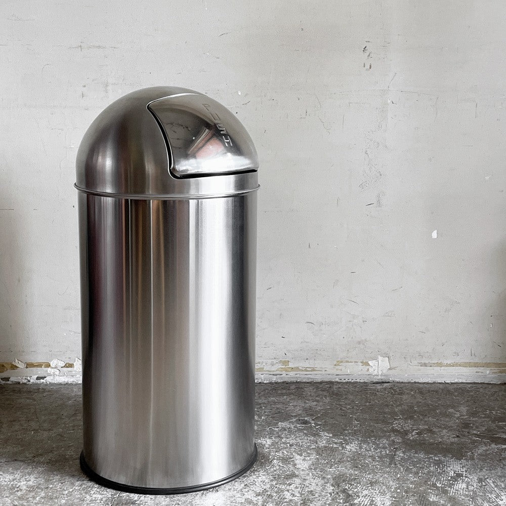 【自由が丘店】	 ダルトン DULTON ダスト ビン サテン フィニッシュ DUST BIN SATIN FINISHED 25L プッシュトップタイプ ステンレス製 H61.5cm 買取させていただきました。