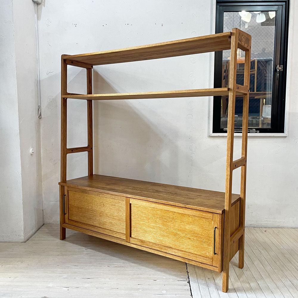 【下北沢店】モモナチュラル MOMO Natural ユニットボード UNIT KD BOARD with PROP テレビボード AVボード シェルフ  オーク材 ナチュラル 買取させていただきました。