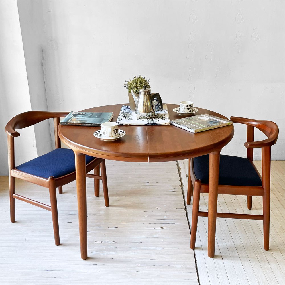 【下北沢店】青林製作所 チーク無垢材 ダイニングテーブル＆チェア2脚  ビンテージ 買取させていただきました。