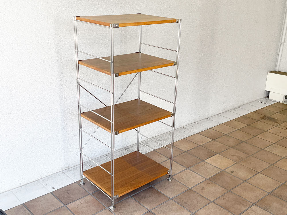 無印良品 MUJI ステンレスユニットシェルフ オープンシェルフ ウォールナット材 棚板4枚 H120cm シンプル ナチュラル 中古品 買い取りしました。