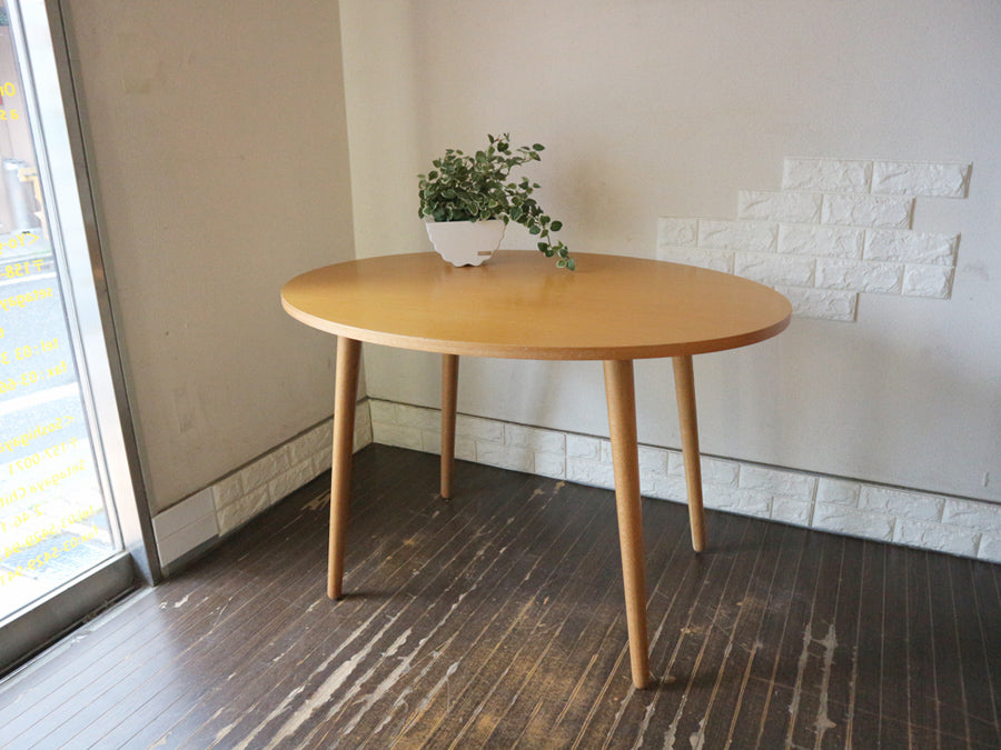 ウニコ unico アルベロ ALBERO オーバル カフェテーブル チーク材 ～ 居心地のいいカフェ空間のために～
