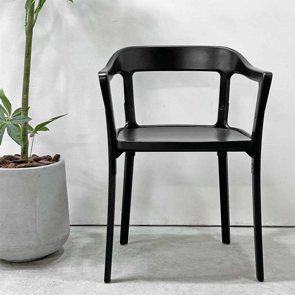 【祖師ヶ谷大蔵店】 マジス Magis スティールウッドチェア Steelwood Chair アームチェア ブラック × ブラック ビーチ ロナン＆エルワン・ブルレック イタリア 買取させていただきました。