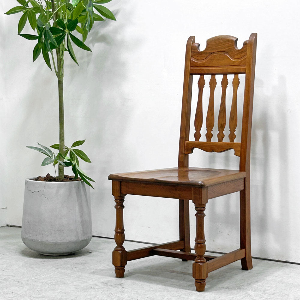 【祖師ヶ谷大蔵店】ノックオンウッド Knock on wood コロニアル ハイバックチェア1 ダイニングチェア ウォールナット無垢材 クラシカルデザイン 買取させていただきました。
