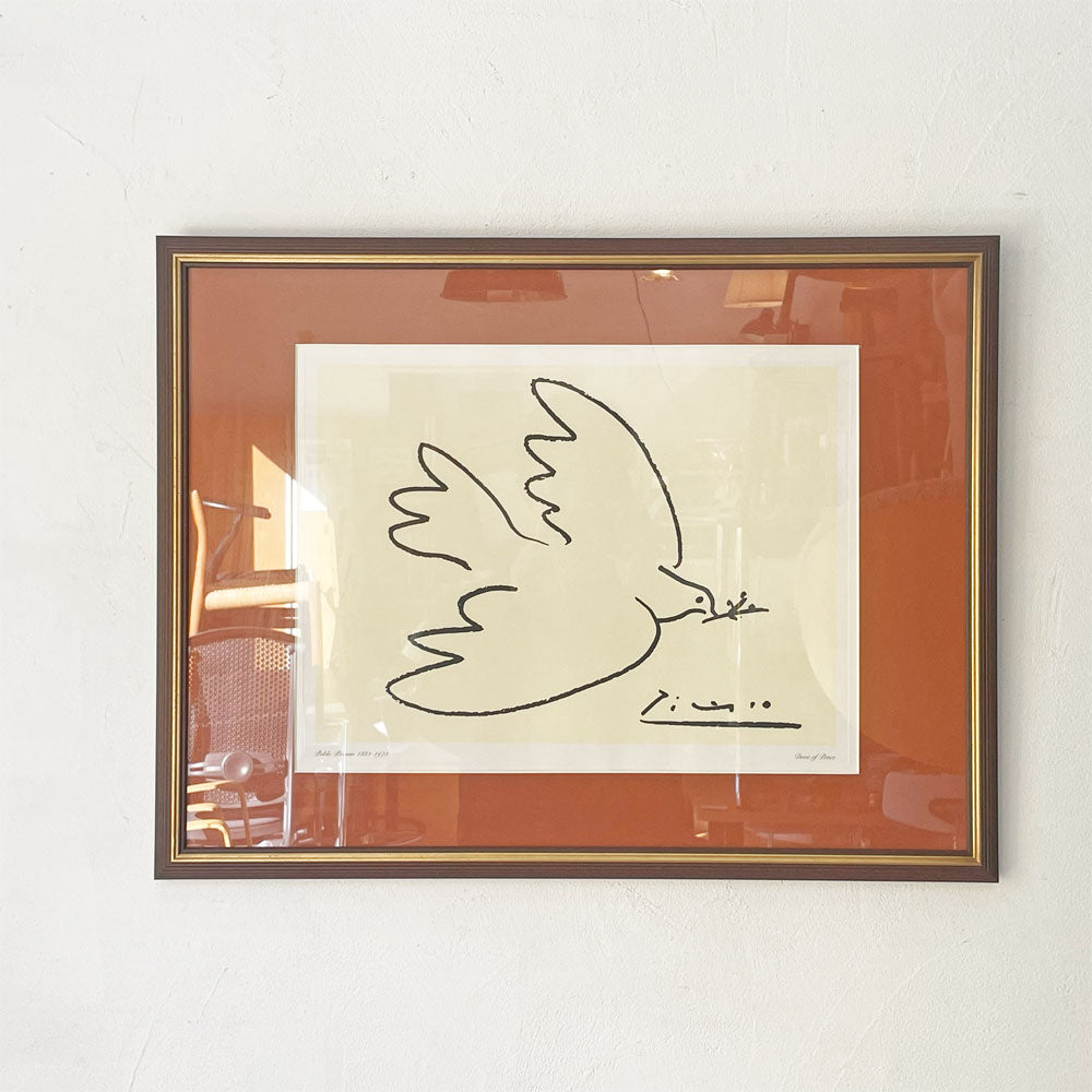 【下北沢店】パブロ・ピカソ Pablo Picasso ドーブオブピース Dove of Peace 平和の鳩 ラインアートポスター ウォールアート 買取させていただきました。