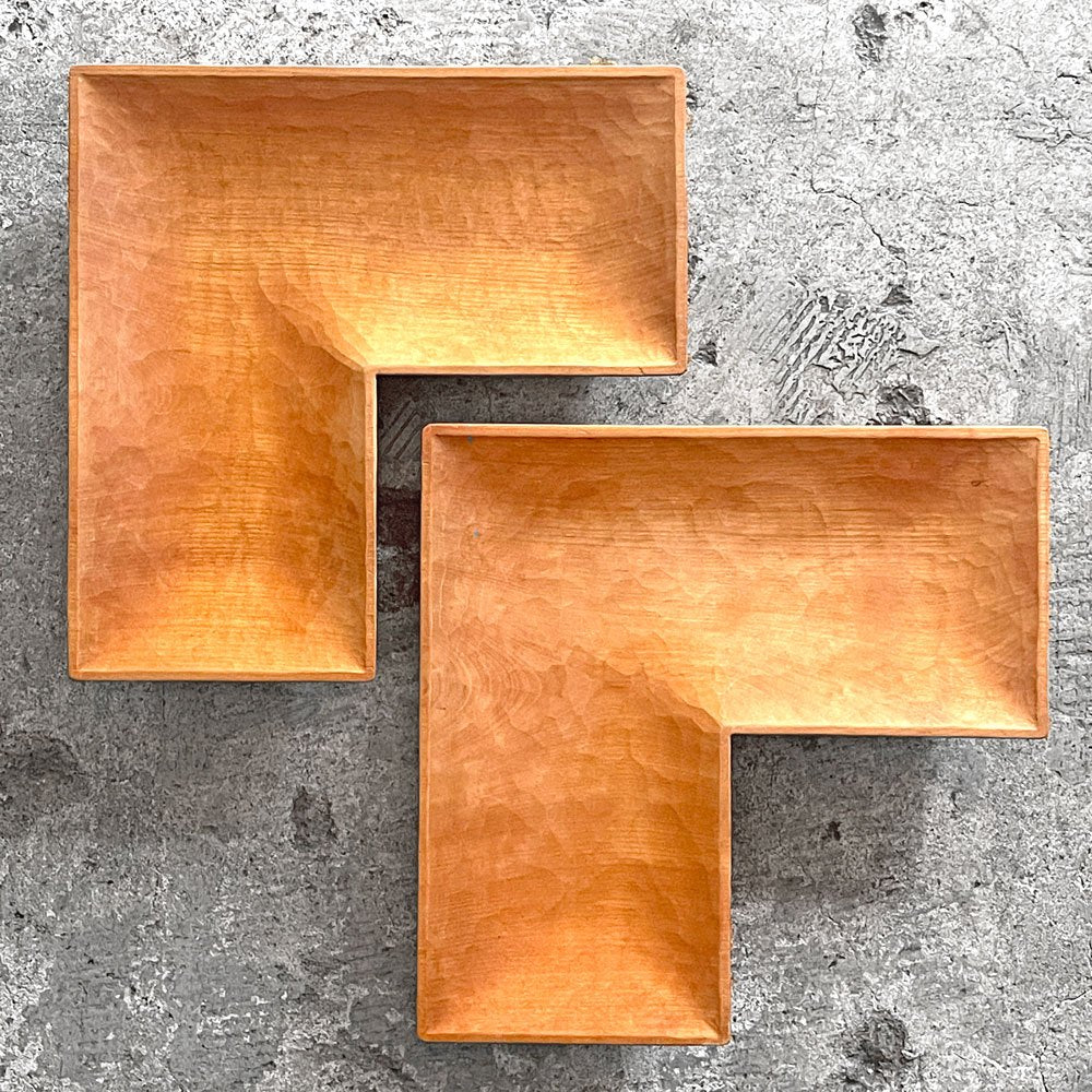 【自由が丘店】三谷龍二 Ryuji Mitani 山桜 角皿 L字 W24 木の器 木工 現代作家 希少 買取させていただきました。