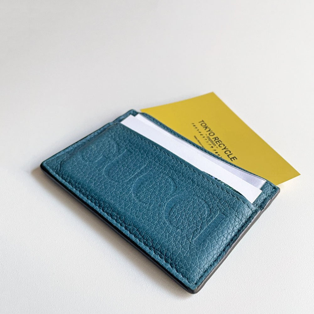 【学芸大学店】グッチ GUCCI エンボスロゴ カードホルダー カードケース ICケース レザー ブルー 買取させていただきました。