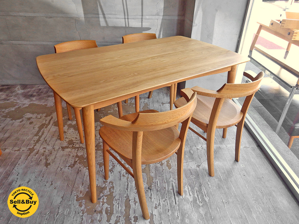 IDC 大塚家具 OTSUKA シネマ オーク無垢材 ダイニングテーブル& ソフィー オーク無垢材 ダイニングチェア 4脚 中古品 買い取りしました。