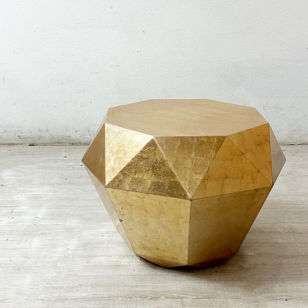 【祖師ヶ谷大蔵店】フランフラン francfranc ダイヤモンドテーブル Mサイズ サイドテーブル コーヒーテーブル 花台 W52cm ゴールド 現状品 買取させていただきました。