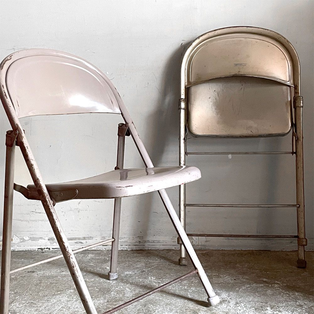 【自由が丘店】アメリカンシーティングカンパニー AMERICAN SEATING COMPANY スチール製 フォールディングチェア インダストリアル USビンテージ 買取させていただきました。