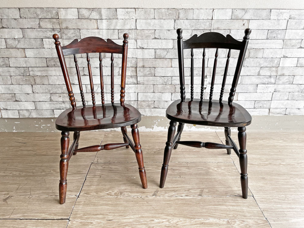 松本民芸家具 16型 スピンドルチェア ダイニングチェア 水目桜 ミズメザクラ 無垢材 刻印有 民芸家具 和モダン B C 中古品 買い取りしました。