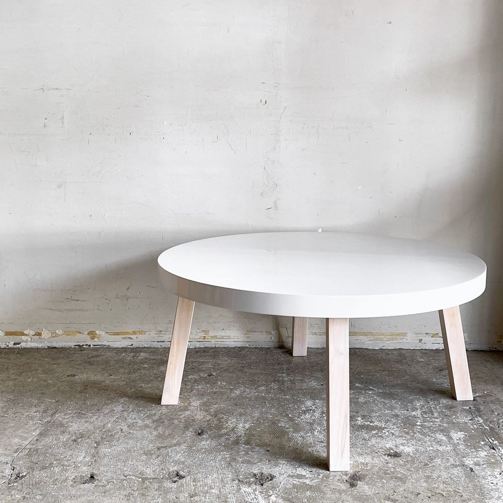 【自由が丘店】フランフラン Francfranc FHU コーヒーテーブル センターテーブル ローテーブル ラウンド Φ85cm ナチュラルデザイン 買取させていただきました。