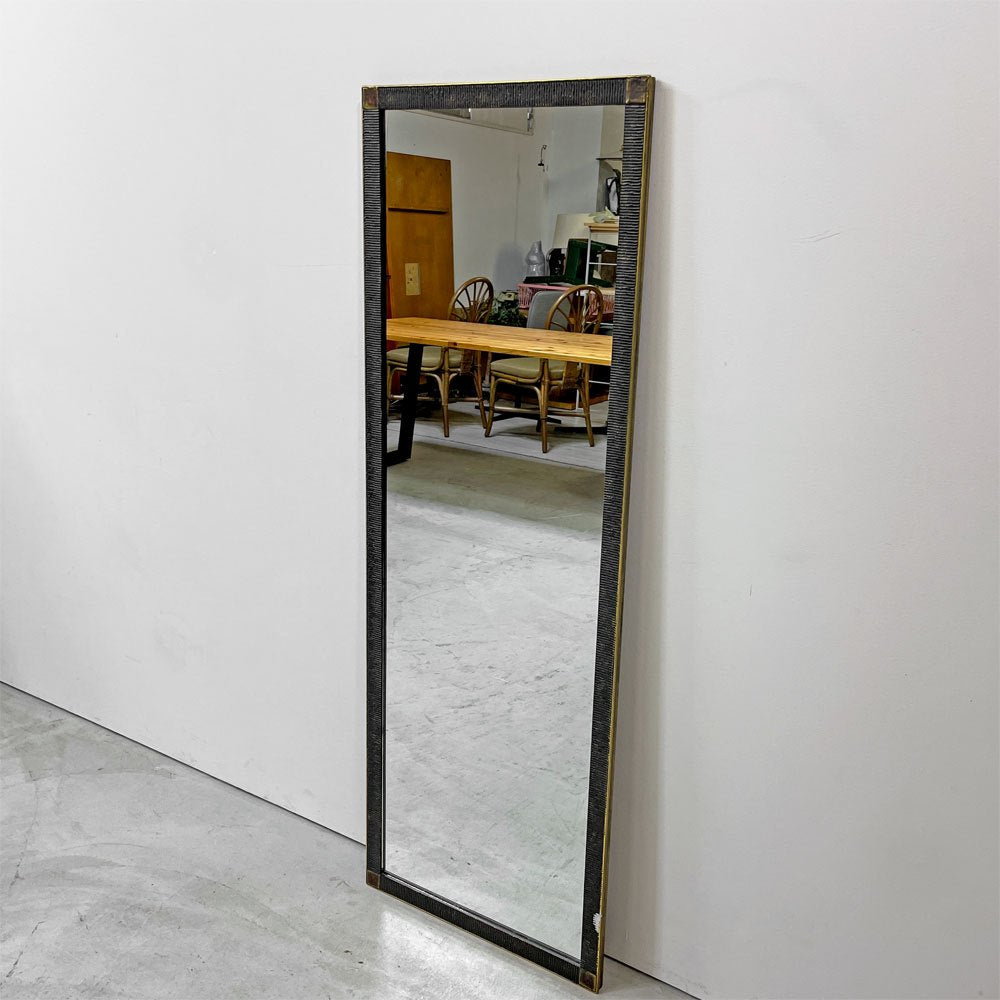 【祖師ヶ谷大蔵店】アンティークスタイル ペインテッドウォールミラー 壁掛け鏡 スリムミラー 姿見 立て掛け鏡 シャビーシック 買取させていただきました。