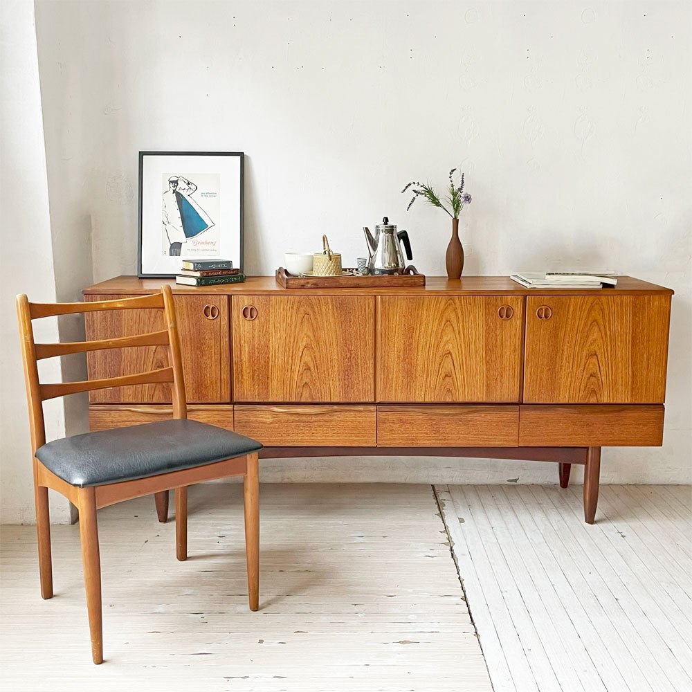 【下北沢店】ポートウッドファニチャー Portwood furniture チーク材 サイドボード キャビネット W183cm 英国 UKビンテージ 買取させていただきました。
