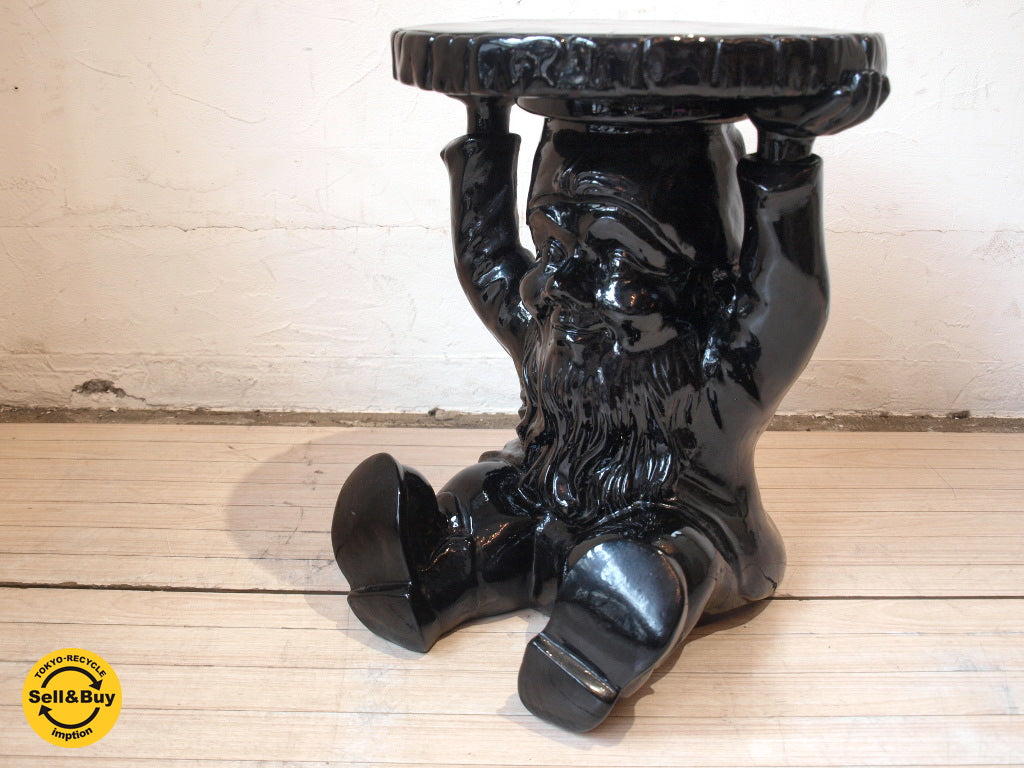 カルテル Kartell ニョメス ナポレオン Gnomes Napoleon スツール サイドテーブル ブラック フィリップ・スタルク Philippe Starck 中古品 買い取りしました。